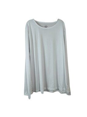Cuddl Duds NEW Climatesmart White Long Sleeve Crew Plus Size 3X Warm Base Layer